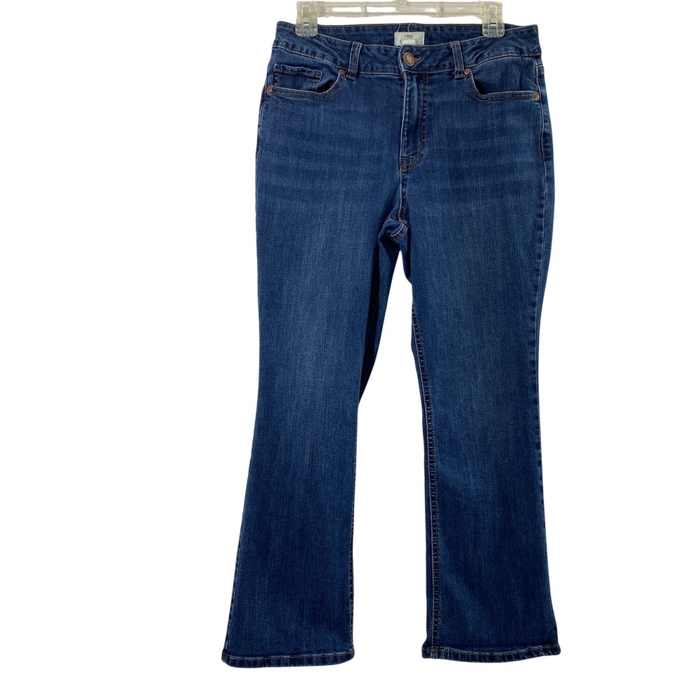 Maurices  jeans Slim Bootcut Women 10 Extra Short Curvy Hi Rise Dark Wash‎ Denim